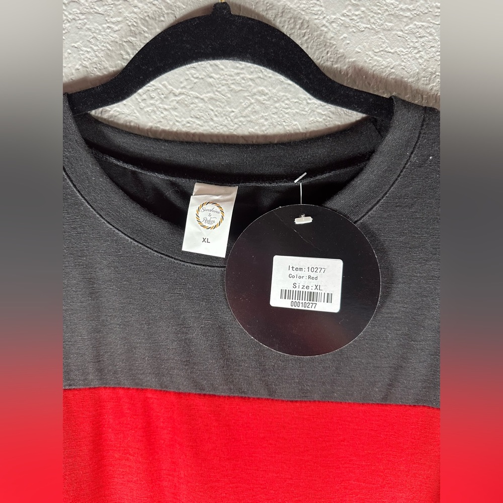 Sunshine and Rodeo Women’s Long Sleeve Red Black and Cheetah Top